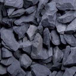 Breuksteen Canadian Slate Zwart verschillende korrelgroottes