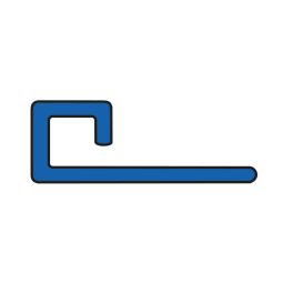 BLANKE Tegelprofiel CUBELINE Roestvrijstaal 11mm Lengte 2,5m, speciaal voor decoratieve en nauwkeurige hoekafwerkingen