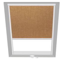 Wellker Verduisteringsrollo Bruin-Beige 1603 Verdusteringsrolgordijn in warm Bruin-Beige voor dakramen van Roto en Wellker
