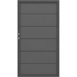 TraumGarten einzelpoort op maat tuinscherm DESIGN WPC ALU Antraciet/Antraciet DESIGN WPC ALU Enkel poort, op maat gemaakt (B: 60–180 cm, H: tot 180 cm), met WPC-vulling & aluminium frame