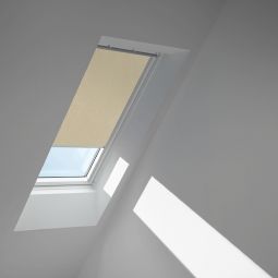 VELUX Verduisteringsrollo Zandbeige gestippeld/Wit 4579 Bescherming tegen hitte, geschikt voor verschillende VELUX-dakramen