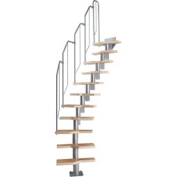 Wellker systeemtrap actiemodelbeuk incl. balustrade, instelbaar tot max. 276 cm hoogte