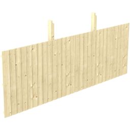 Skan Holz achterwand Lijmhout voor dubbelcarport voor doorrijding tot 550cm Naturel verschillende formaten
