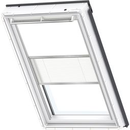 VELUX Verduistering Plus DFD Handmatig Uni Wit/Wit 1025 Gecombineerde verduisterings- en lichtreguleringsrolluik voor VELUX-dakramen