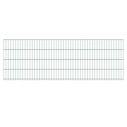 Dubbelstaafmat groen (RAL 6005) Draaddikte 6/5/6 of 8/6/8 mm, schroefverzinkt volgens DIN EN 10244-2 en poedergecoat