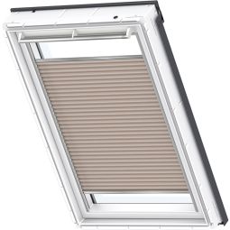 VELUX Honingraatplissé Uni Beige 1155 lichtdicht, honingraatstructuur voor extra warmte-isolatie, geschikt voor verschillende VELUX-dakramen