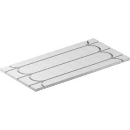 Fermacell Therm25 vloerverwarmingselement Droge dekvloerelementen voor vloerverwarmingen: 1000x500 mm met geïntegreerde langs- en dwarsgroeven of 500x500 mm met rondgroef