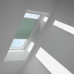 VELUX Honingraat plissé Bleekgroen 1168 ondoorzichtig, wafelstructuur voor extra dakisolatie, geschikt voor verschillende VELUX-dakramen