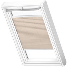 VELUX Voordeel-Set Hittebescherming Plus Zichtschutz FOL Manueel Uni Zwart/Lichtbeige 1259 Combinatie van buiten liggend zonnescherm en innen liggend plissé