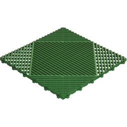 florco kliktegel kunststof classic groen 40x40x1,8cm, stabiel en robuust combineerbaar kliksysteem