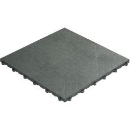 florco Kliktegel Kunststof floor grijs 40x40x1,8cm, stabiel en robuust combineerbaar kliksysteem