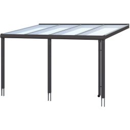 Skan Holz Terrasoverkapping Garda Terrastegeldak verschillende maten en kleuren, aluminium (poedergecoat), wandmontage