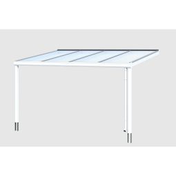 Skan Holz Terrasoverkapping Genua Terrasafdak verschillende maten en kleuren, aluminium (poedergecoat), wandbevestiging