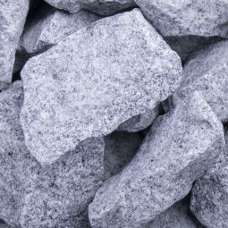 Breuksteen Graniet Grijs verschillende korrelgroottes