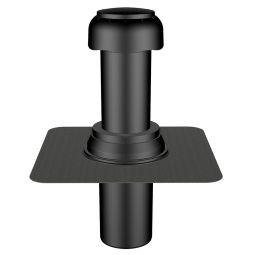 Klöber Flavent Pro ventilatieoberkap voor tweedelige woonkamer be- en ontluchtingsunit dakafwatering Voor alle warmte-geïsoleerde platte daken met bitumen- of kunststoffolies, beschermt tegen condensatie, eenvoudige montage, duurzaam & weerbestendig