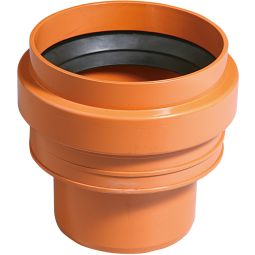 Wellker KG-aansluiting gresbuiz naar KG DN 200 Aansluiting op steengoed spitseind, voor KG-systeem PVC - Coex SN 4