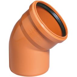Wellker KG-bocht DN 200 afvoerbuis voor KG-systeem PVC - Coex SN 4, verschillende uitvoeringen