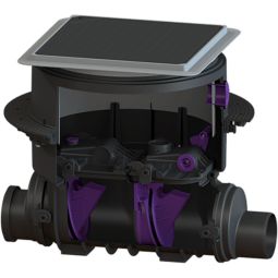 KESSEL terugslagklep Staufix-SWA ondergrondse installatie Compleet-set voor inbouw in de bodemplaat met zwarte afdekking