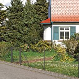 Alberts Gaasdraadomheining Set antraciet-metaal verschillende lengtes en hoogtes beschikbaar, staal-zinkfosfateerd