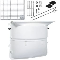 MEA lichtschacht MEAMAX compleet set maas 30/10 incl. rooster 30/10 en bevestigingsset, verschillende afmetingen