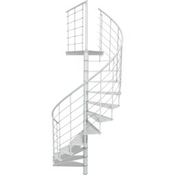 Minka Spiltrap Milano wit Wendeltrappen inclusief metalen balustrade, tot geschoshoogte 300 cm