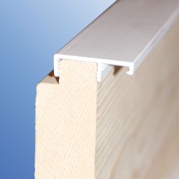 Minka afwerkingsprofiel Minka-Fix 27 mm Witte pvc-afwerkingslijst voor verschillende Minka-trappen met 27 mm houten frame, 4,20 m lang