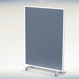 Wellker Mobile scheidingswand met metalen vulling snelle afscheiding van aangrenzende werkplekken, flexibele toepassing