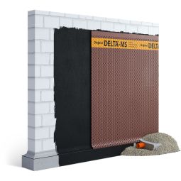 DELTA-MS Drain noppenfolie 30x2 m Dikte 8 mm