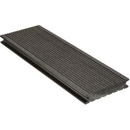 NATURinFORM wpc-terrasplank 25x138 mm DE POPULAIRE massief steengrijs Met bouwkundige toelating, ook in openbare gebouwen