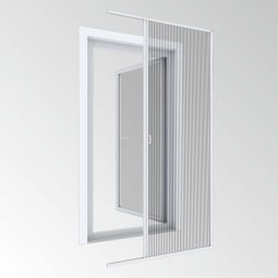 Windhager insectengaas plissé EXPERT voor enkele deur wit 240x120 cm eenvoudige montage
