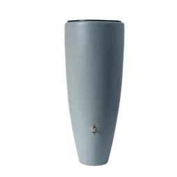 Garantia 2in1 regenton met plantenschaal, zinkgrijs regenwateropvang Waterreservoir met geïntegreerde plantenbak, 300 liter capaciteit