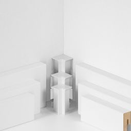 Parador Binnenhoeken Type 2 Plint Wit Plinten licht 2 stuks, voor plinten SL 3, SL6 en SL18