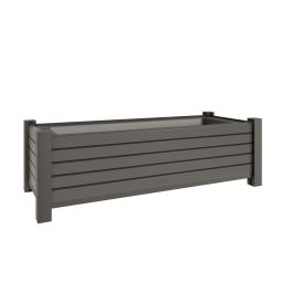 TraumGarten SYSTEM Rhombus Alu 4-Hoek Plantenbak met inzet, Antraciet Tijdloos design ontmoet kwalitatieve verwerking, L/B/H: 129,5x52x40 cm