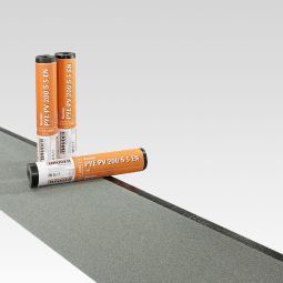 BAUDER Elastomeerbitumen-Schweißbahn PYE PV 200 S5 EN leisteen natuurlijk Bovenzijde: Leisteen naturel, Onderzijde: Flammfolie, Dragertoplaag Polyestervlies 250 g/m², 5 m²/Rol