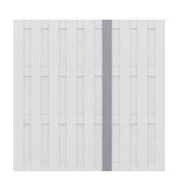 TraumGarten schutting JUMBO WPC verticale lamel grijs Zichtscherm lamellenomheining Strijkvrije zichtschermlatten voor zichtscherm zelfbouw, 10x115x1785 mm