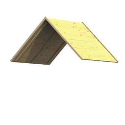 WINNETOO Houten dak Massief houten dak voor speeltorens, 142x122x71 cm, voorgemonteerd in bouwsysteem
