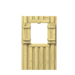 WINNETOO Raamwand Speelse wand met luiken, kan boven of onderaan in de speeltoren worden ingebouwd, voor kinderen van 3-14 jaar