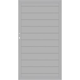 TraumGarten Schutting SYSTEM ALU PLUS Poort Zilver/Zilver Afmeting 98x180 cm, aluminiumbuis 66x40 mm, aluminium-profielen, robuust, weerbestendig, onderhoudsvriendelijk
