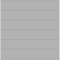 TraumGarten schutting SYSTEM ALU XL schermveldset zilver zichtscherm steekzaun lamellenomheining Afmetingen: Hoogte: 184 cm, Breedte: 178 cm, Dikte: 2 cm