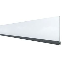 TraumGarten schutting SYSTEM decoratief profiel Dekor-Matt Kunstglas Antraciet 6 mm dik, 15 cm of 30 cm hoog