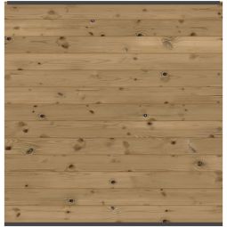 TraumGarten SYSTEM Hout Thermo Massief Hekwerk Schutting Steekzaun Lamellenomheining Afmetingen (BxHxT): 178x184x2 cm, set van 12 afzonderlijke profielen en 2 afwerkingslijsten (boven en onder in antraciet)