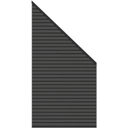 TraumGarten schutting SYSTEM NEO PLATINUM hek-aansluiting antraciet SYSTEM NEO PLATINUM AansluitElement met beschermkap, 91x184/94 cm – ideaal voor nette schuttingafsluitingen