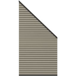 TraumGarten-schutting SYSTEEM NEO PLATINUM tuinscherm-aansluiting taupe-grijs SYSTEM NEO PLATINUM Aansluitingselement met beschermmantel, 91x184/94 cm – ideaal voor nette hekafwerkingen