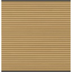 TraumGarten Schutting SYSTEM NEO PLATINUM Hekset lariks WPC-hekwerk met 12 omhulde profielen (15x2 cm), UV-bestendig, inkortbaar, met aluminium afwerkingslijsten
