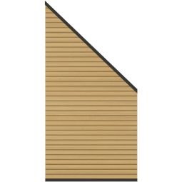 TraumGarten schutting SYSTEM NEO PLATINUM hek-aansluiting lork SYSTEM NEO PLATINUM Aansluitelement met beschermmantel, 91x184/94 cm – ideaal voor nette hekafwerkingen