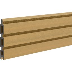 TraumGarten Schutting SYSTEM NEO PLATINUM Enkelprofiel lork WPC-enkelprofiel 15x2 cm, lengte 178,3 cm – omhuld, inkortbaar, UV-bestendig, ideaal voor zelfbouw tuinafscheiding