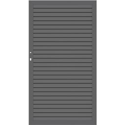 TraumGarten schutting SYSTEEM RUITPATROON Poort Antraciet Aluminium frame 66x40 mm, ruitprofielen, 98x180 cm, stabiel, onderhoudsarm, DIN rechts of links, incl. beslag set