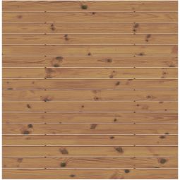 TraumGarten Schutting SYSTEEM Ruitpatroon Thermo-Hout Hekwerkpaneel-Set Bestaande uit 16 vormvaste houten profielen in ruitvorm, met decoratief profiel-afwerkingslijst (boven) uit aluminium