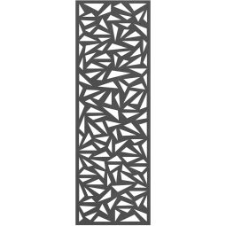 TraumGarten schutting SYSTEEM Designrooster TRIGON Anthraciet scherm Designrooster uit metaal, geperforeerd & poedercoat, in 2 afmetingen & kleuren – klaar voor montage met klemmesjes