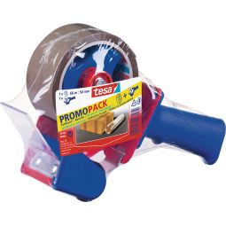 tesa-handafroller + 1 rol tesapack 66 m x 50 mm PROMO Praktisch kleefbandset met afroller, voor kleefbanden tot 50 mm breedte